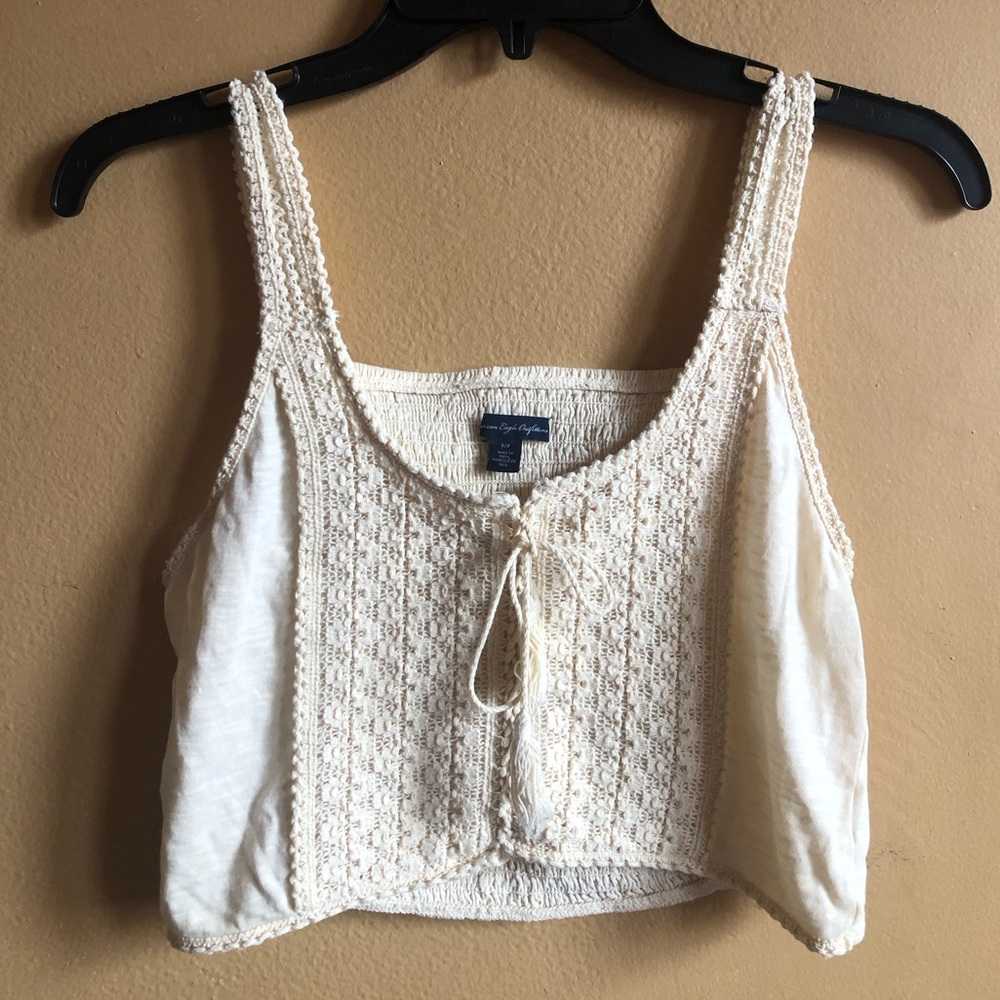 AEO crochet crop top